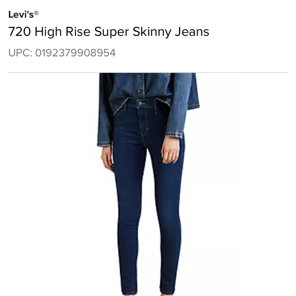 Levi’s 720 High Rise Super Skinny Jeans